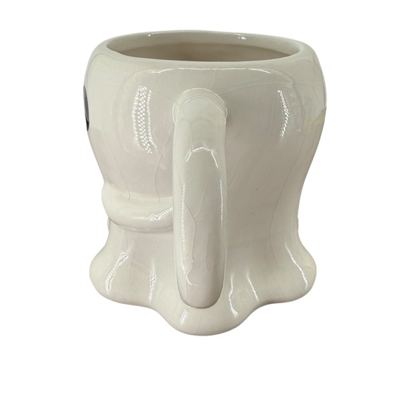 Halloween Smiling Ghost Candy Corn Ceramic Mug Jack O' Lantern Lane READ FLAW! - Picture 8 of 11